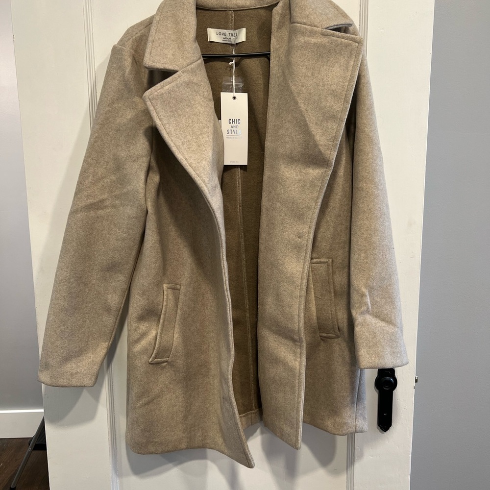 Tan pea coat